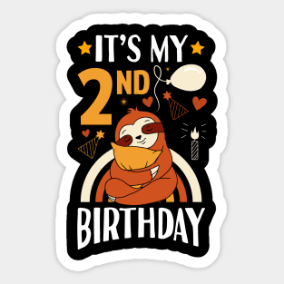 It's My 2nd Birthday Gifts Sticker